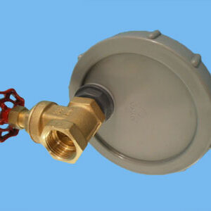 End cap Ø125 + tap 3/4"drainage - 034004301