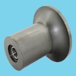 Flange roller nylon 163x150mm with bearings
