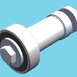 Steering bearing Meto 6204 + Filler + M10x100 bolt - 941204751