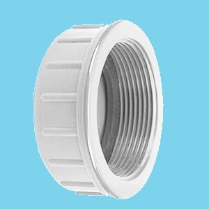 Screwcap 5/4" + ring  10bar white pvc - 034006358