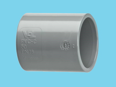 Socket PVC-C Ø63 x 63mm 16bar - 090030015