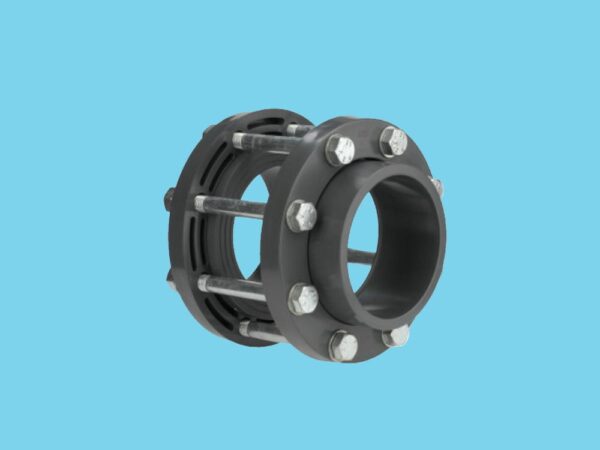Flange set Ø90 mm for butterfly valve PVC VDL - W00002896