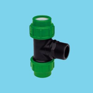 PE TEE 25 mm X 1" male X 25 mm - 026013154