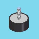 Vibration damper 40x20mm M8x25 Type D - 817000649