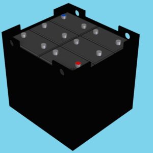 Traction battery 450Ah/20h 360Ah/5h 24V WET L400xW375xH390mm - 817000620