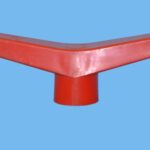 Handle for ball valve 75/90  red pvc - 018201652