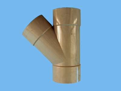 Tee Ø160 x 160 x 160 mm 45" 3 x solvent cement - 026004631