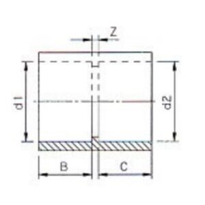 socket Ø32 mm x 1" female 16bar - 030007808