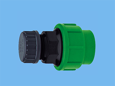 Hose end set with cap 25 mm PE - 036000426