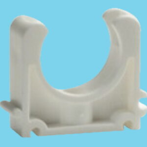 Tube clip Ø16mm white pvc - 060111705