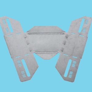 Reduction piece galvanized 120-200mm flat - 080301258