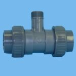 Tee flow 40 x 40 mm 90" pvc - 081321104