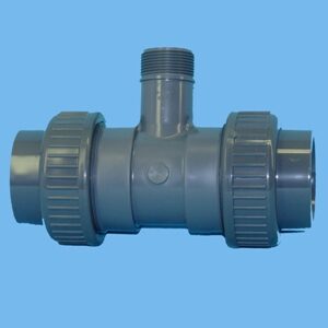 Tee flow 63 x 63 mm 90" 10bar pvc - 081321163