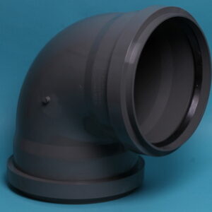 Elbow 400mm 90" 2x cuff pvc - 020019195