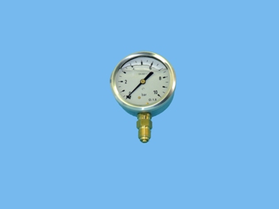 060908513_1 Pressure gauge 0 - 10 bar 63 stainless steel - 060908513