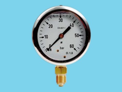 Pressure guage  0-60 b glycerin OA 63 stainless steel - 060910054