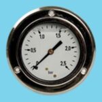 Pressure gauge 0-4bar chrome 1/4"63mm - 060910061