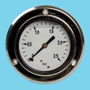 Pressure gauge 0-4bar chrome 1/4"63mm - 060910061