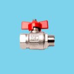 Ball valve 1/2" BiBu with button - 818000124