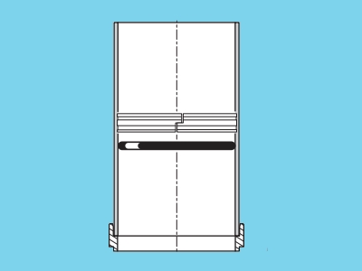 Glass tube sub-assy + piston ring +  seal Dosatron - 941202185