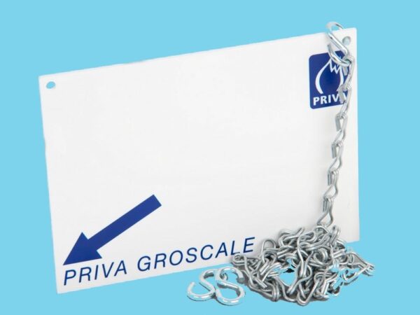 Sign with chain for Groscale - 085900269