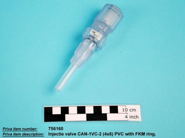 Injectie valve CAN-1VC-2 (4x6) PVC with FKM ring - 085900376