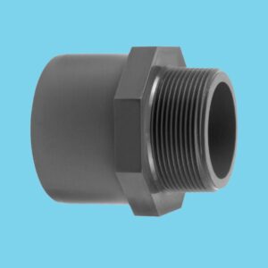 Adaptor nipple Ø63/75x 2 1/2" 16bar pvc - 030000640