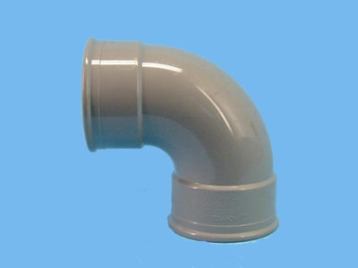 Bend Ø125mm 90" - 2 x cuff pvc - 020008252