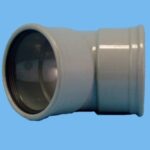 Bend Ø125mm x 45" - 2 x cuff pvc - 020011253