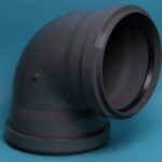 Elbow 315mm 90" 2x cuff pvc - 020023148