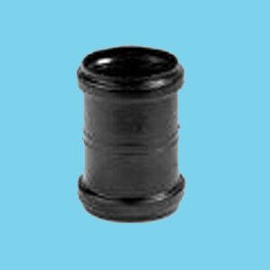Slide-over socket Ø50 mm PP black - 020101750