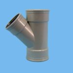 Tee Ø125 x 110 x 125 mm 45" 3 x cuff - 026001209