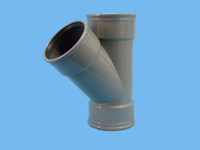 Tee Ø125 x 125 x 125 mm 45" 3 x cuff - 026001251