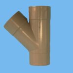 Tee Ø80 x 80 x 80 mm 45" 2 x solvent cement 1 x wedge - 026003831
