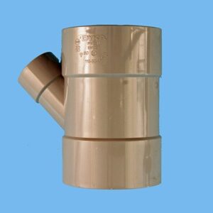 Tee Ø110 x 75 x 110 mm 45" 3 x solvent cement - 026004127