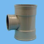 Tee Ø160 x 110 x 160 mm 90" 3 x cuff pvc - 026007355