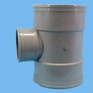 Tee Ø250 x 200 x 250 mm 90" 3 x cuff pvc - 026008505