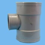 Tee Ø315 x 125 x 315 mm 90" 3 x cuff pvc - 026009040