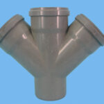 Cross Ø110 x 110mm 45 degrees 3x cuff 1x wedge - 028001109