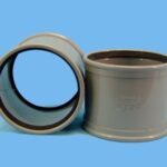 Slide-over socket Ø160 x 160 mm + cuff - 040006603