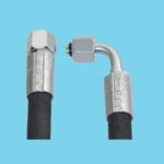 Hydraulic hose 200cm 3/8" straight - 3/8" right-angled - 941827955