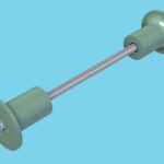 Axle + flange rollers transport trolley CTC 600 - 817000819