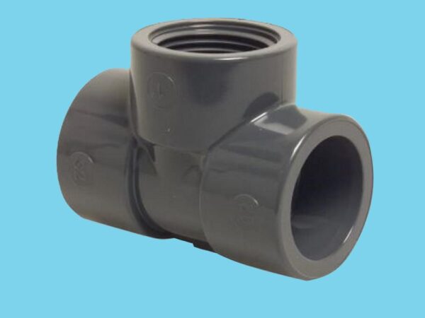 Tee-piece PVC for pH-holder